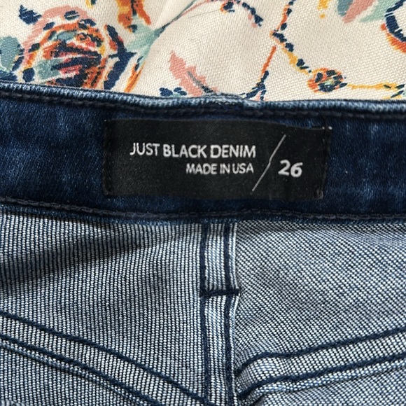 Just Black Denim High Rise Wide Leg crop jeans - Picture 4 of 7